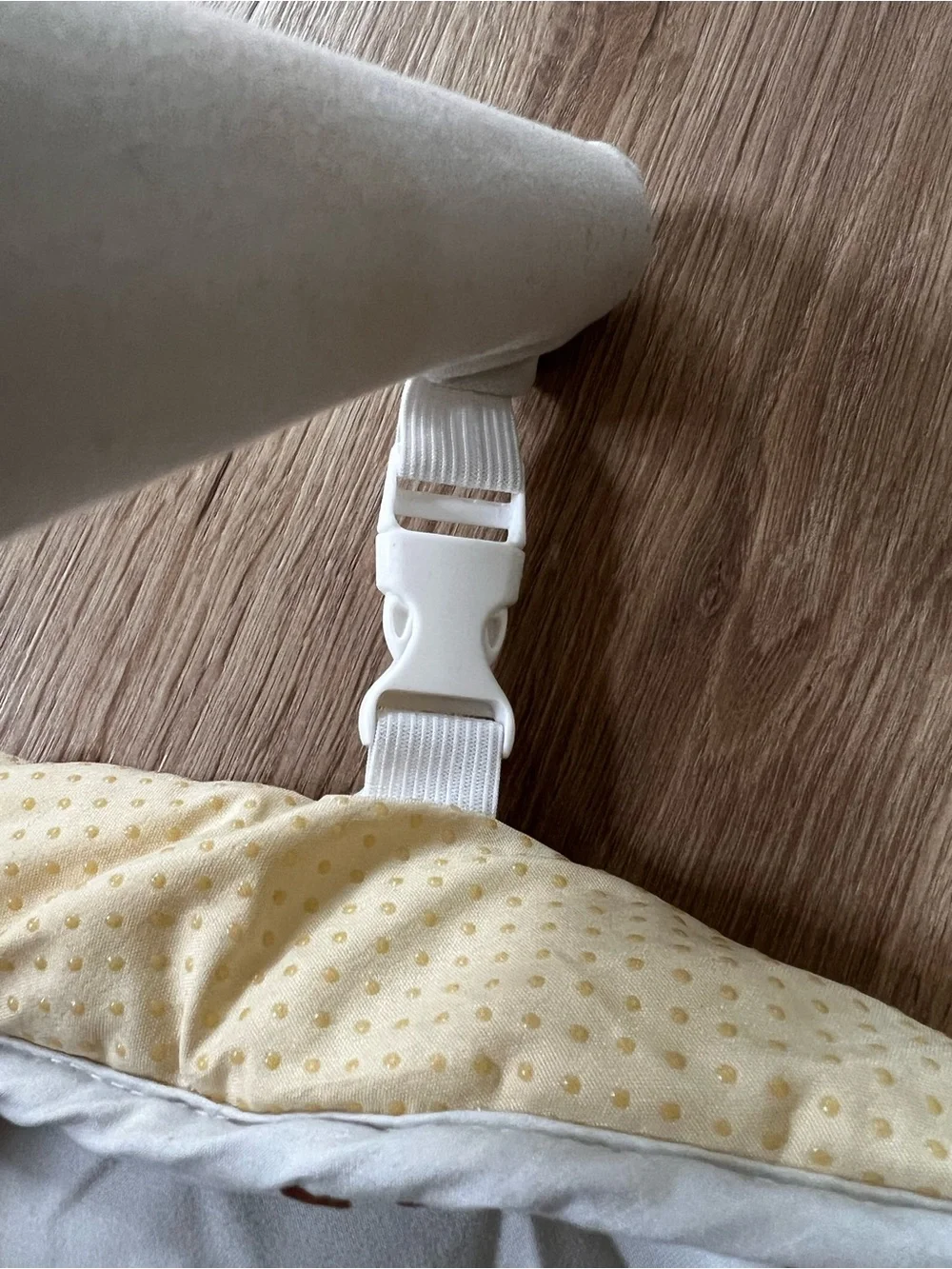 Neutral White & Brown Baby Play Gym - Soft Activity Mat with Hanging Toys
